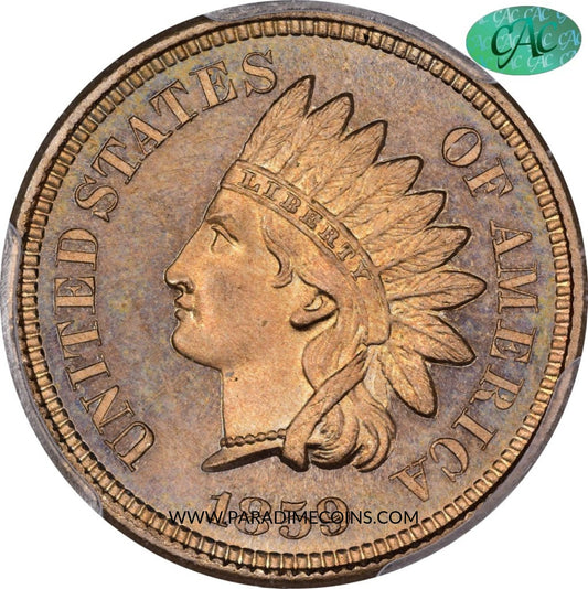 1859 1C PR65 CAM PCGS CAC - Paradime Coins | PCGS NGC CACG CAC Rare US Numismatic Coins For Sale