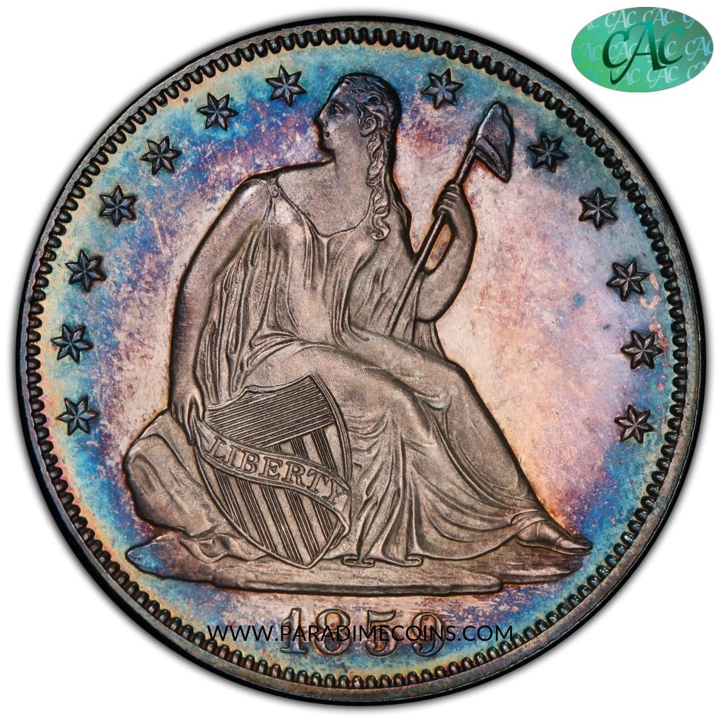 1859 50C PR64CAM PCGS CAC - Paradime Coins | PCGS NGC CACG CAC Rare US Numismatic Coins For Sale