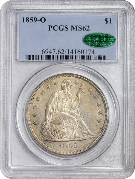1859-O $1 MS62 PCGS CAC - Paradime Coins | PCGS NGC CACG CAC Rare US Numismatic Coins For Sale