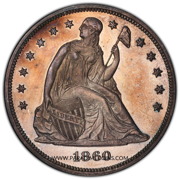 1860 $1 PR64+ CAMEO PCGS CAC - Paradime Coins | PCGS NGC CACG CAC Rare US Numismatic Coins For Sale