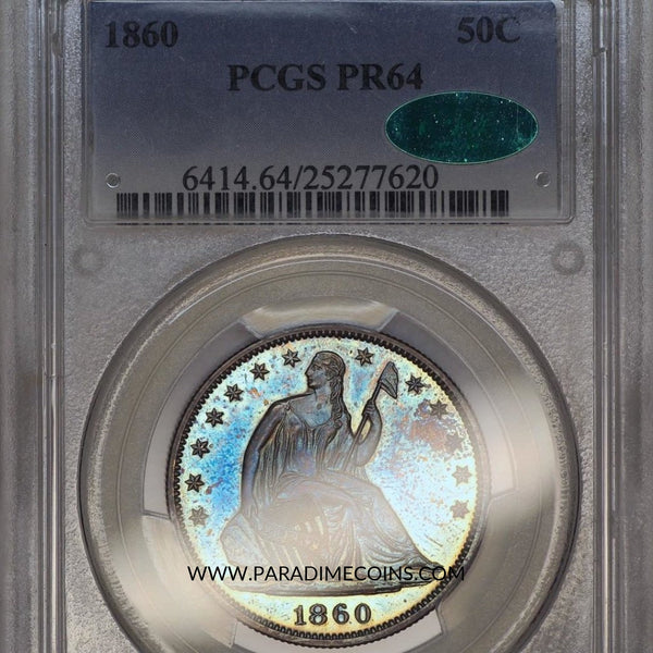 1860 50C PR64 PCGS CAC - Paradime Coins | PCGS NGC CACG CAC Rare US Numismatic Coins For Sale