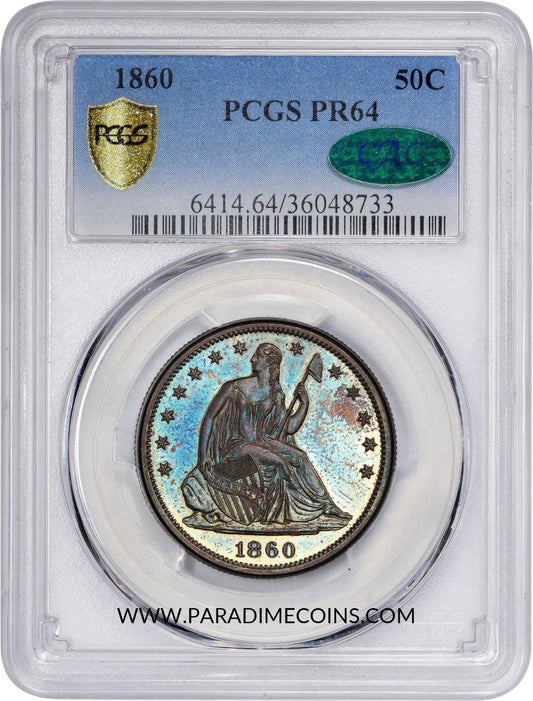 1860 50C PR64 PCGS CAC - Paradime Coins | PCGS NGC CACG CAC Rare US Numismatic Coins For Sale