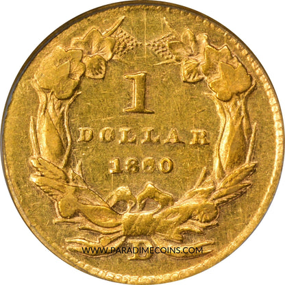 1860-D G$1 XF40 OGH PCGS GOLD CAC - Paradime Coins | PCGS NGC CACG CAC Rare US Numismatic Coins For Sale