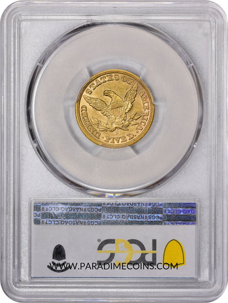1860-S $5 AU58 PCGS CAC - Paradime Coins | PCGS NGC CACG CAC Rare US Numismatic Coins For Sale