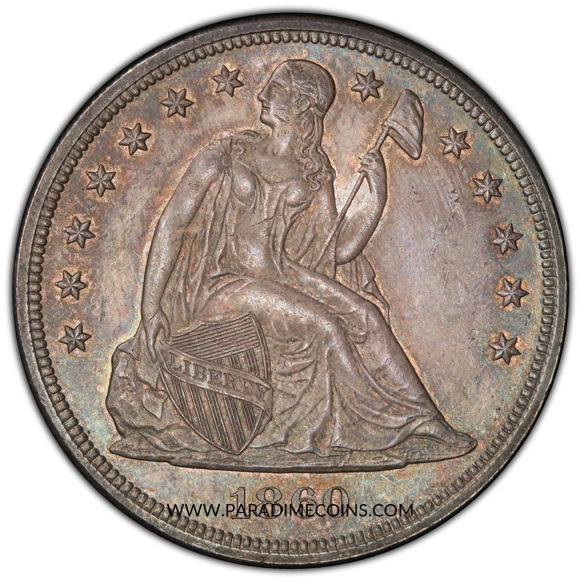 1860 S$1 MS64+ PCGS CAC - Paradime Coins | PCGS NGC CACG CAC Rare US Numismatic Coins For Sale