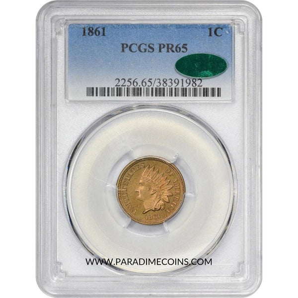 1861 1C PR65 PCGS CAC - Paradime Coins | PCGS NGC CACG CAC Rare US Numismatic Coins For Sale