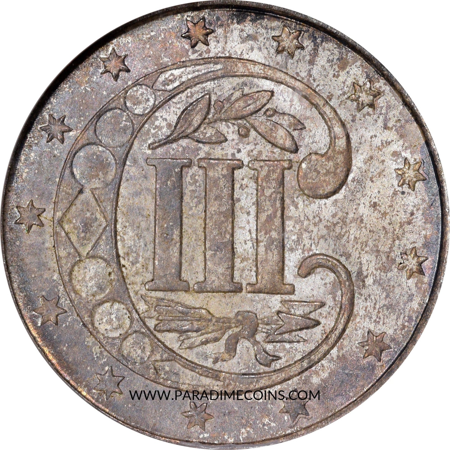 1861 3CS MS66 OH NGC CAC - Paradime Coins | PCGS NGC CACG CAC Rare US Numismatic Coins For Sale