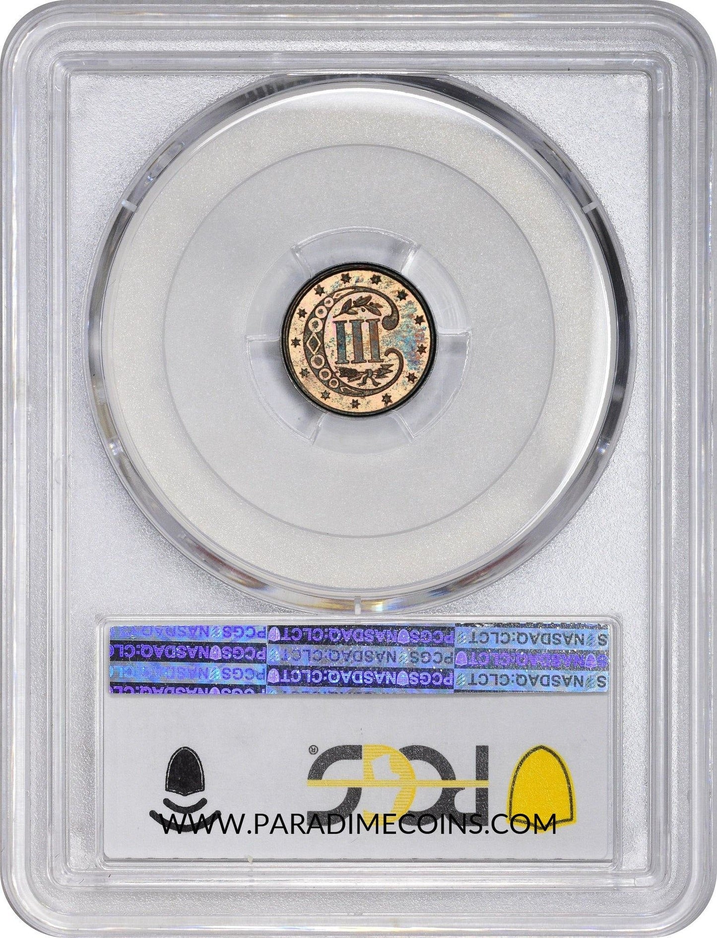 1861 3CS PR64 PCGS - Paradime Coins | PCGS NGC CACG CAC Rare US Numismatic Coins For Sale