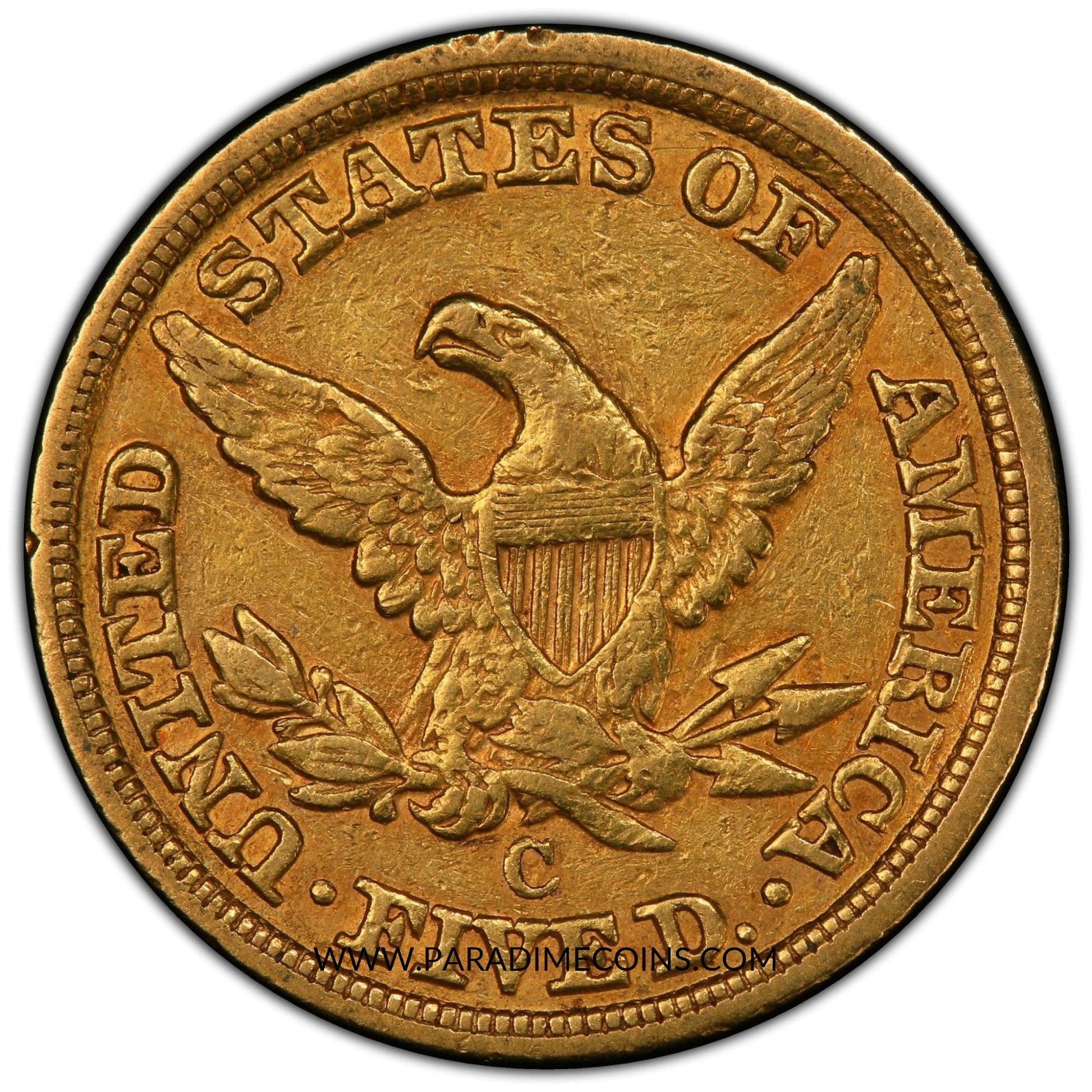1861-C $5 XF45 PCGS CAC - Paradime Coins | PCGS NGC CACG CAC Rare US Numismatic Coins For Sale