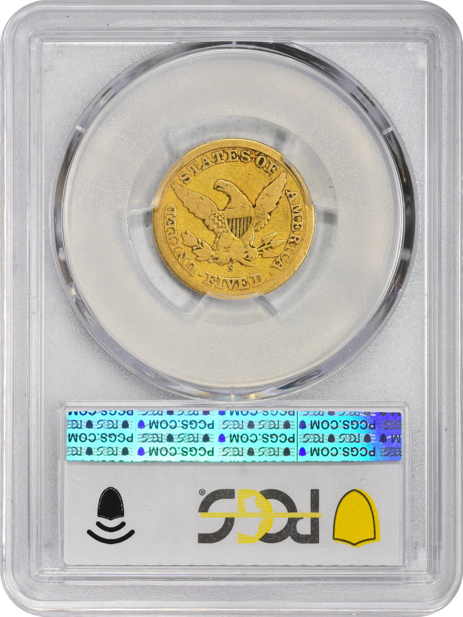 1861-S $5 VG08 PCGS CAC - Paradime Coins | PCGS NGC CACG CAC Rare US Numismatic Coins For Sale