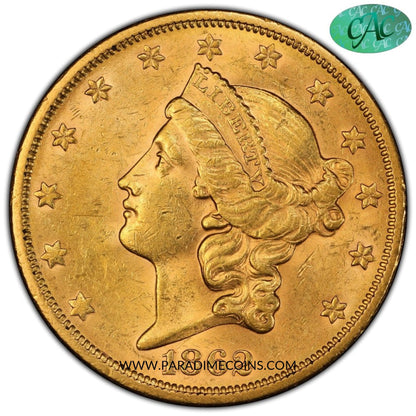 1862-S $20 MS61 PCGS CAC - Paradime Coins | PCGS NGC CACG CAC Rare US Numismatic Coins For Sale