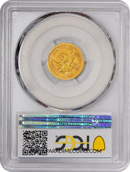 1862-S $2.5 VF35 PCGS CAC - Paradime Coins | PCGS NGC CACG CAC Rare US Numismatic Coins For Sale