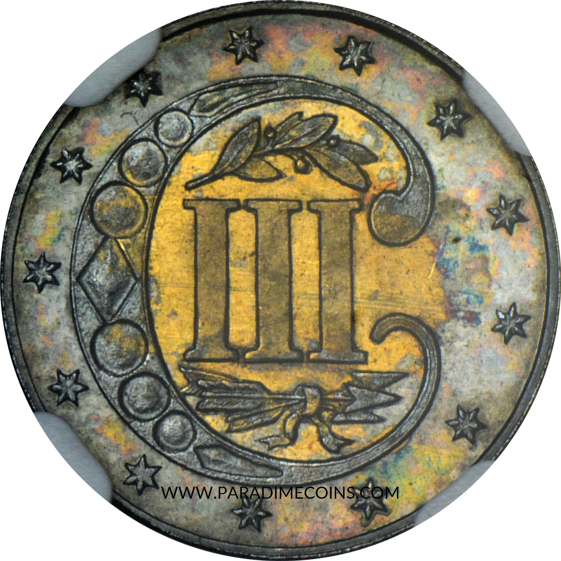 1863 3CS PR64 NGC - Paradime Coins | PCGS NGC CACG CAC Rare US Numismatic Coins For Sale