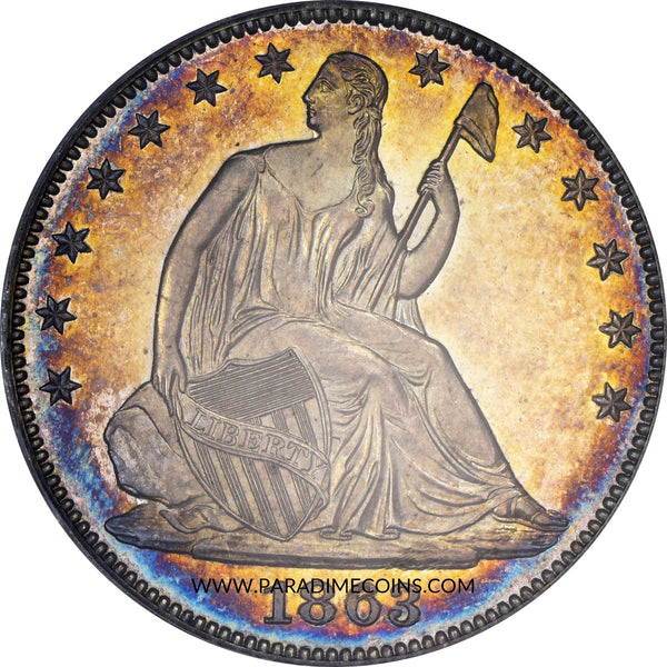 1863 50C PR65 OGH PCGS CAC - Paradime Coins | PCGS NGC CACG CAC Rare US Numismatic Coins For Sale