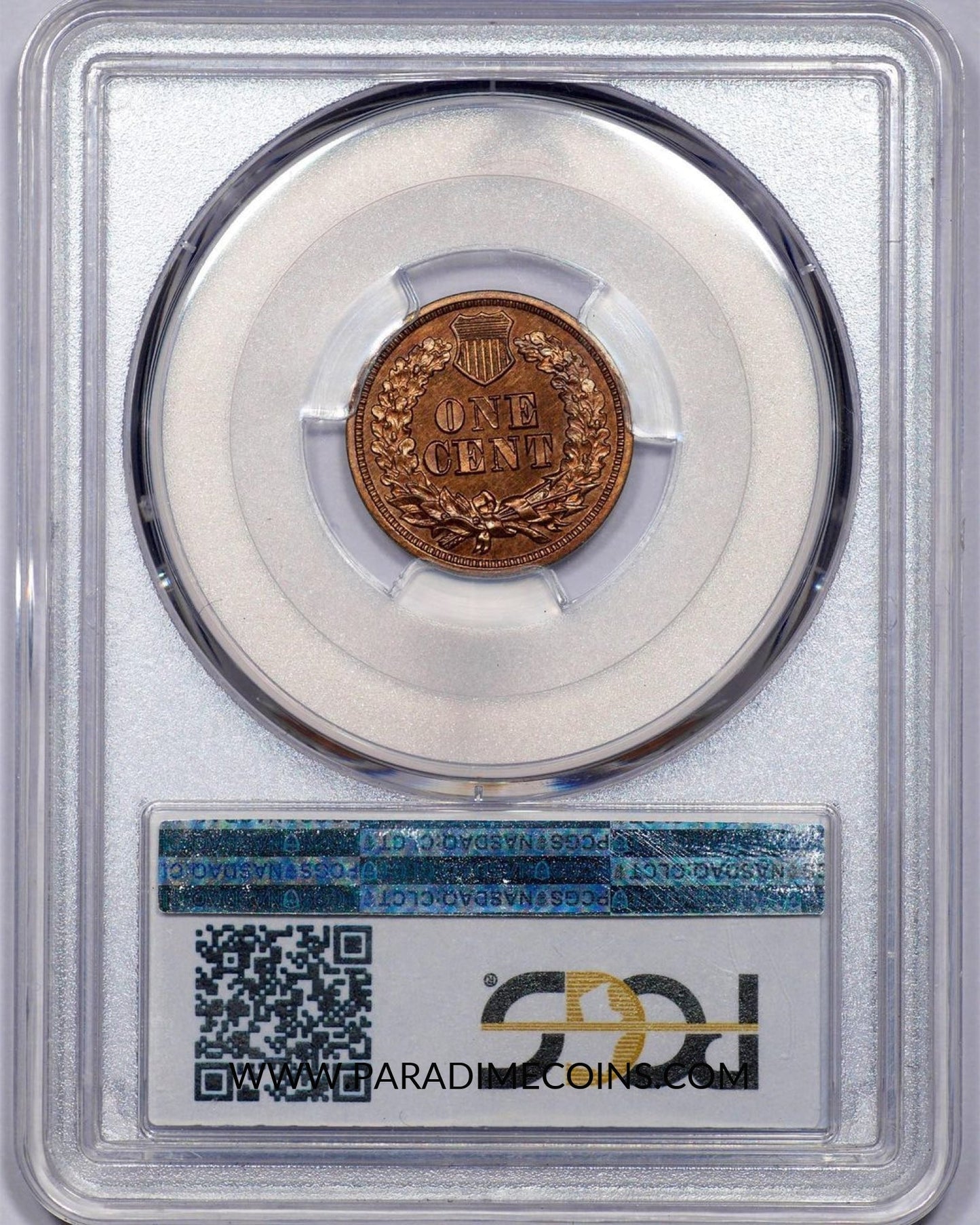 1865 1C PR65 RB PCGS Photo Seal - Paradime Coins | PCGS NGC CACG CAC Rare US Numismatic Coins For Sale