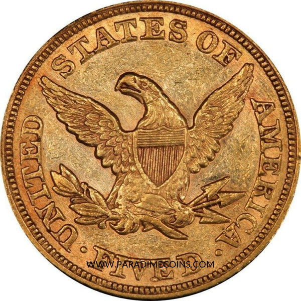 1865 $5 AU55 PCGS CAC - Paradime Coins | PCGS NGC CACG CAC Rare US Numismatic Coins For Sale