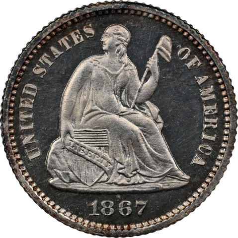 1867 H10C PR67 UCAM NGC - Paradime Coins US Coins For Sale