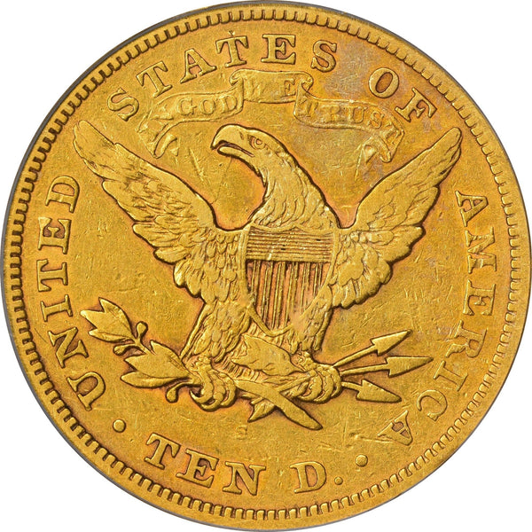 1867-S $10 VF35 PCGS CAC - Paradime Coins | PCGS NGC CACG CAC Rare US Numismatic Coins For Sale