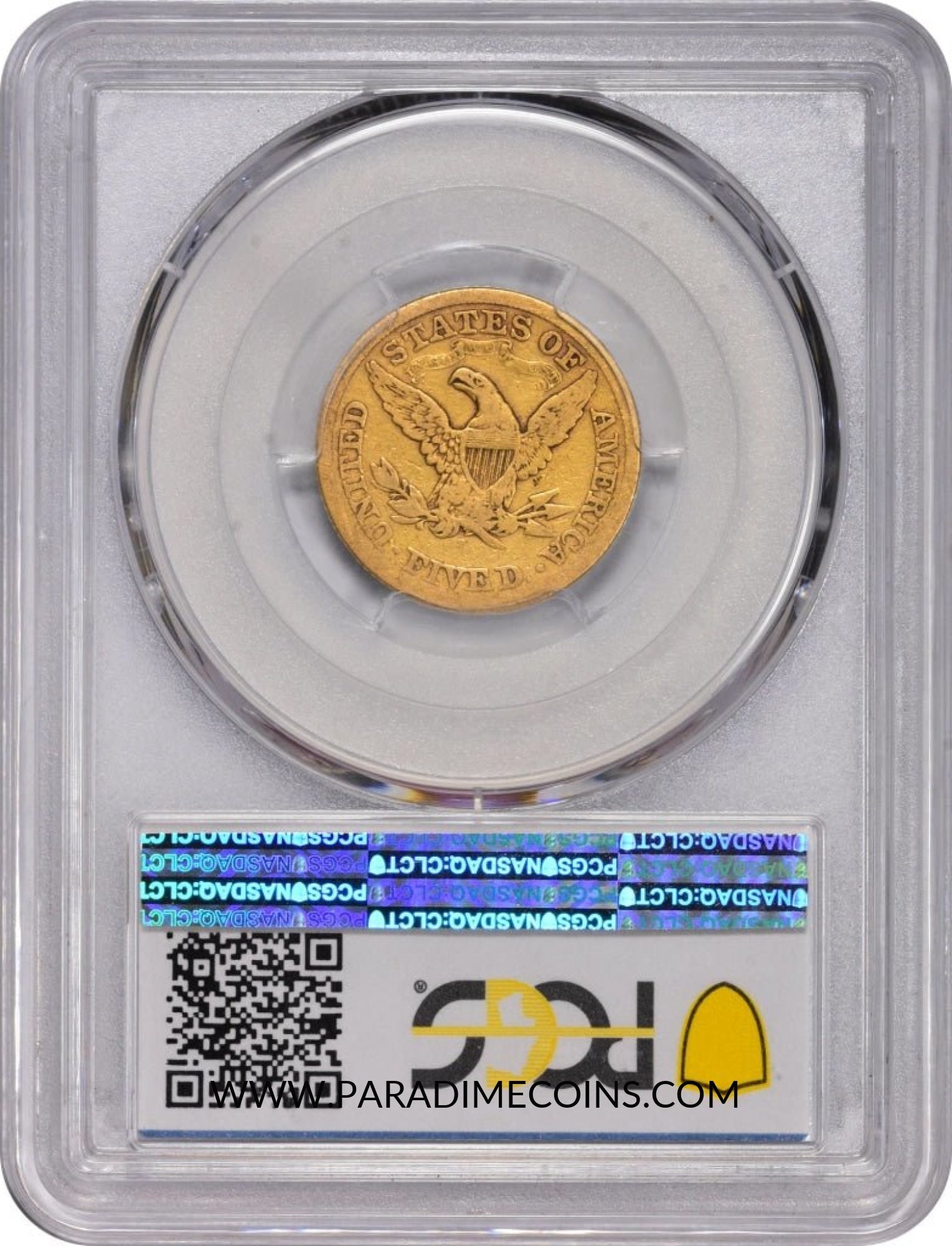 1867-S $5 F15 PCGS CAC - Paradime Coins | PCGS NGC CACG CAC Rare US Numismatic Coins For Sale