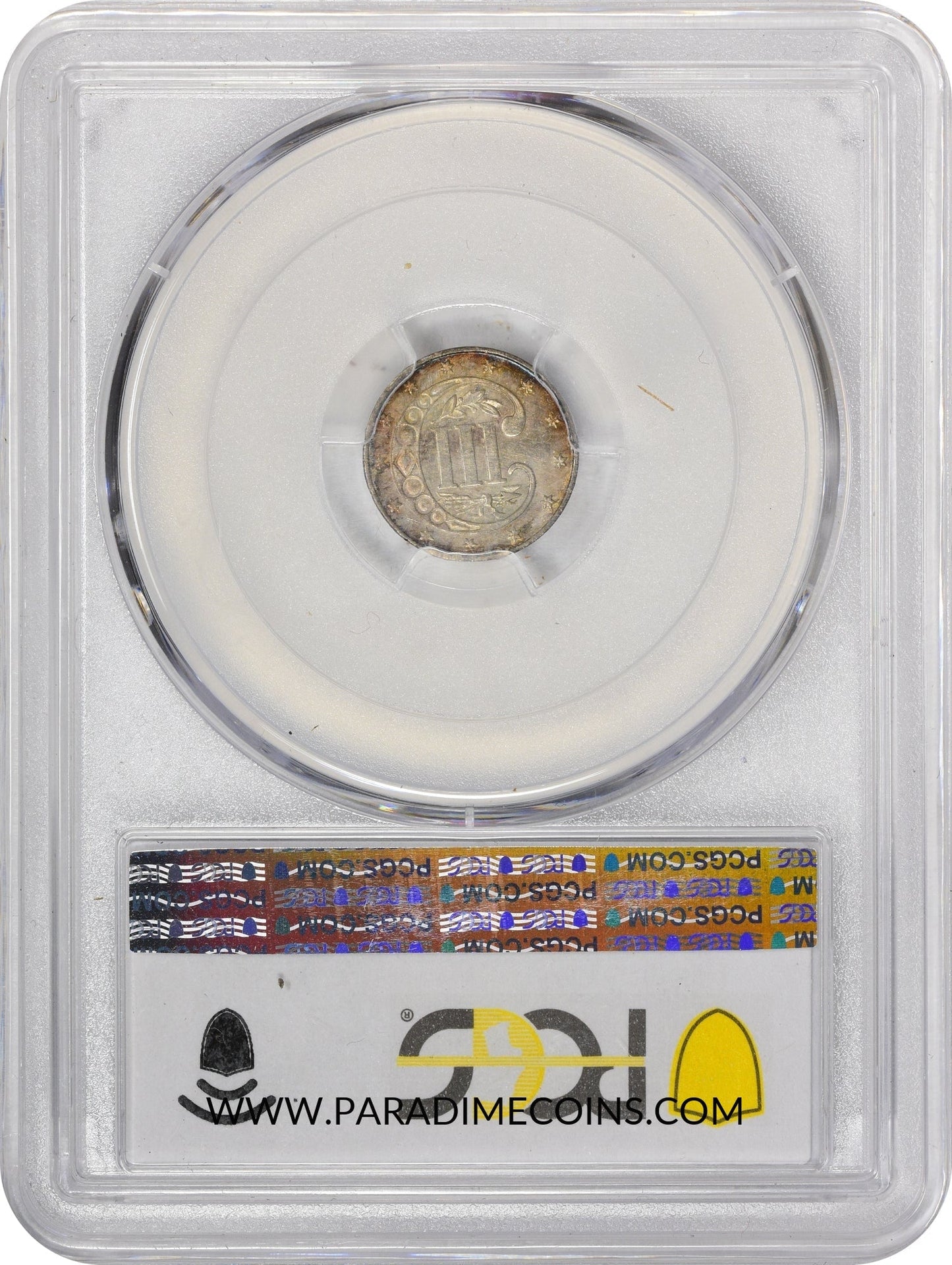 1867 3CS AU55 PCGS - Paradime Coins | PCGS NGC CACG CAC Rare US Numismatic Coins For Sale