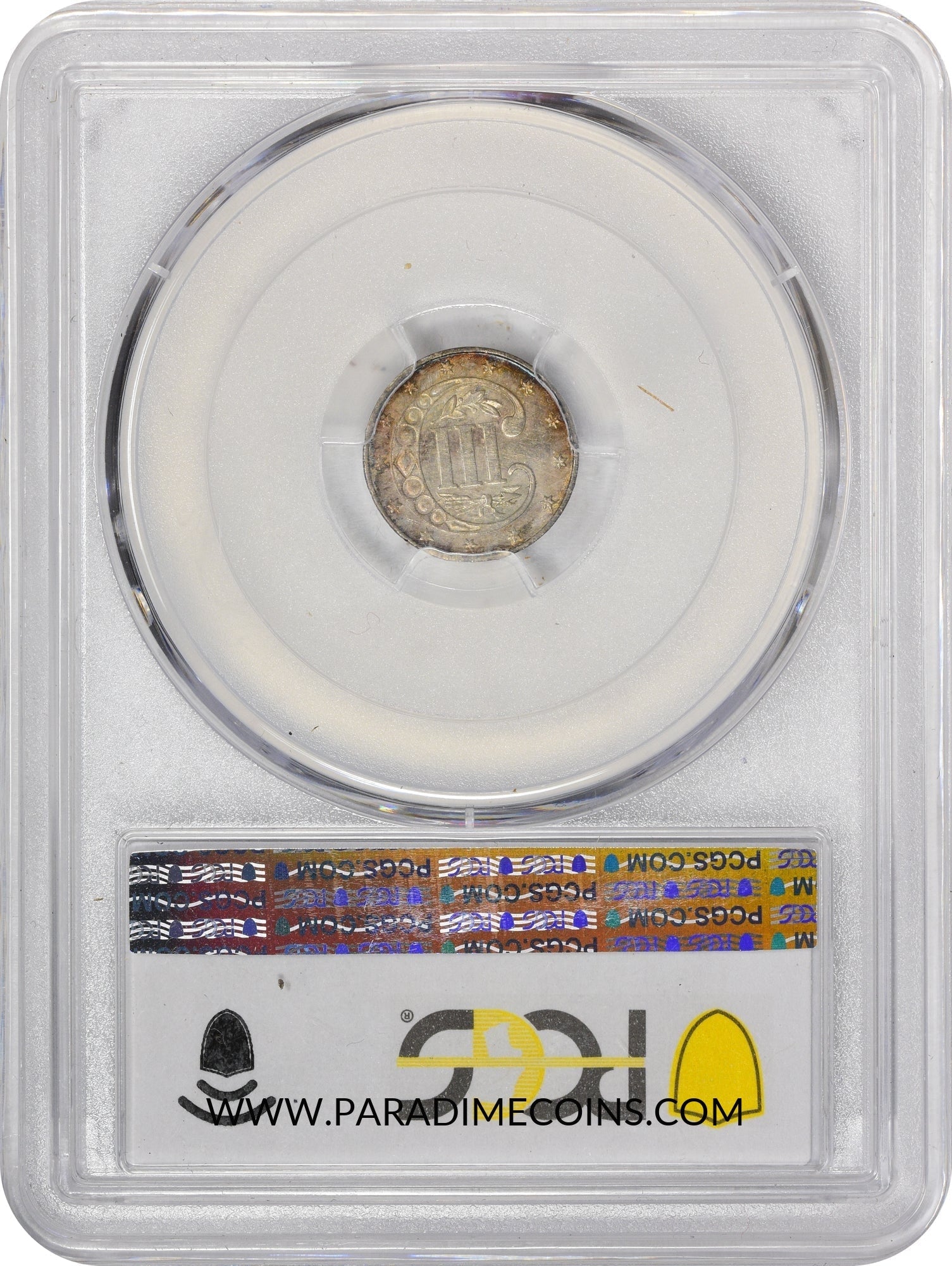 1867 3CS AU55 PCGS - Paradime Coins | PCGS NGC CACG CAC Rare US Numismatic Coins For Sale