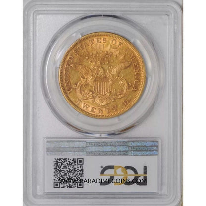 1868 $20 AU50 PCGS - Paradime Coins | PCGS NGC CACG CAC Rare US Numismatic Coins For Sale