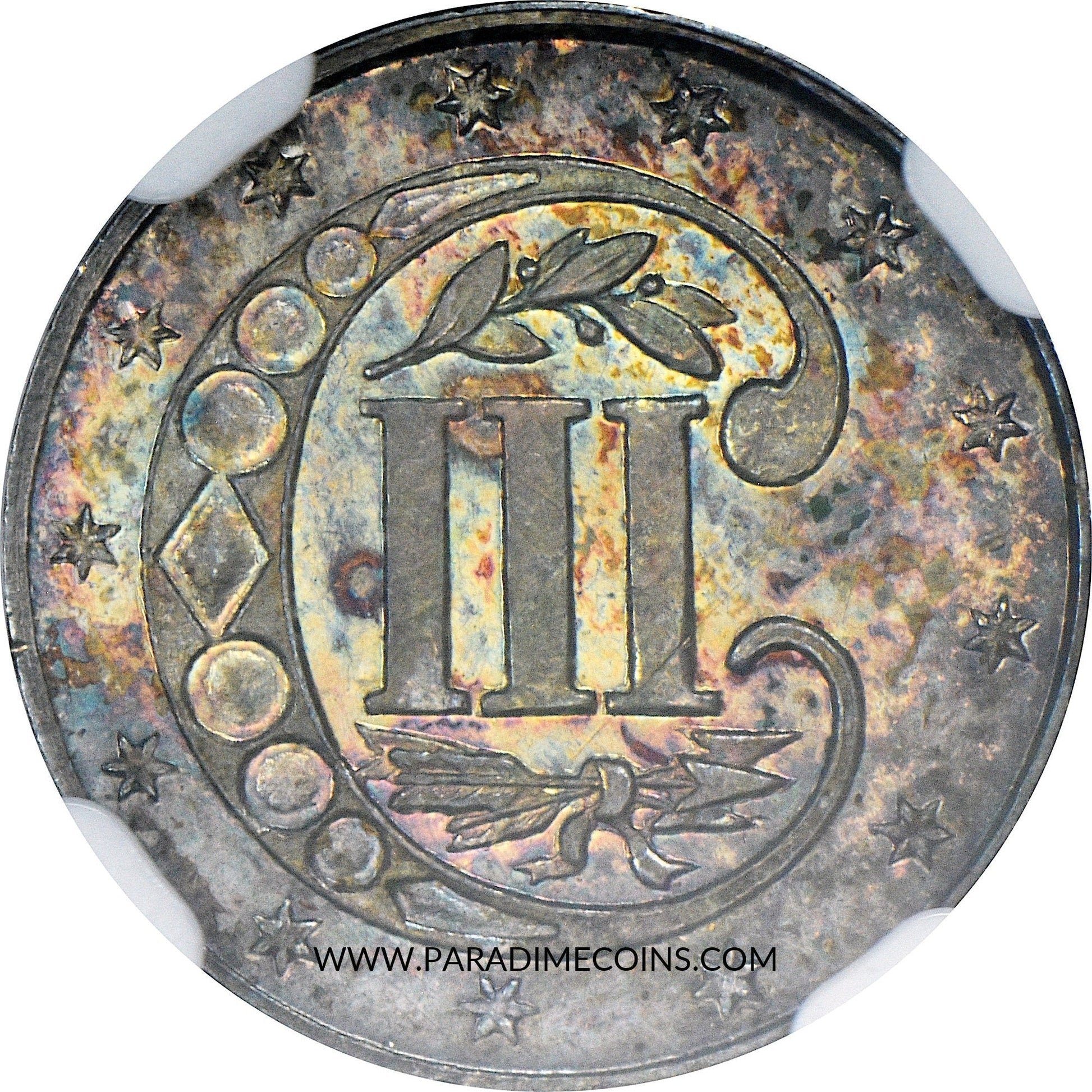 1868 3CS PR63 NGC CAC - Paradime Coins | PCGS NGC CACG CAC Rare US Numismatic Coins For Sale