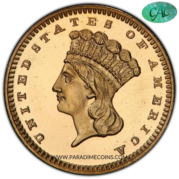 1868 G$1 PR65+ DCAM PCGS CAC - Paradime Coins US Coins For Sale