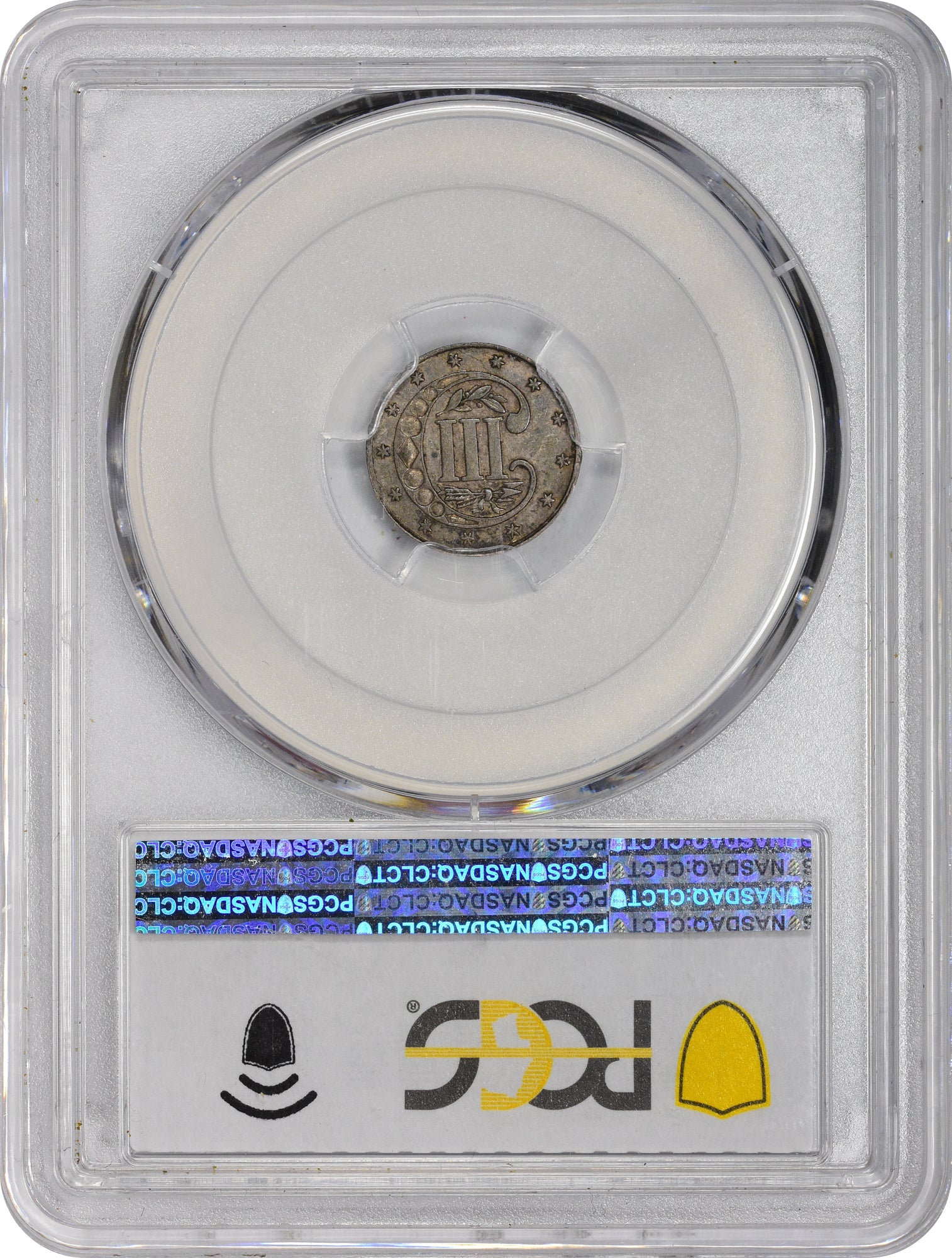 1868 3CS AU55 PCGS - Paradime Coins | PCGS NGC CACG CAC Rare US Numismatic Coins For Sale