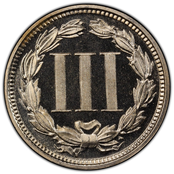 1869 3CN PR67 CAM PCGS CAC - Paradime Coins | PCGS NGC CACG CAC Rare US Numismatic Coins For Sale