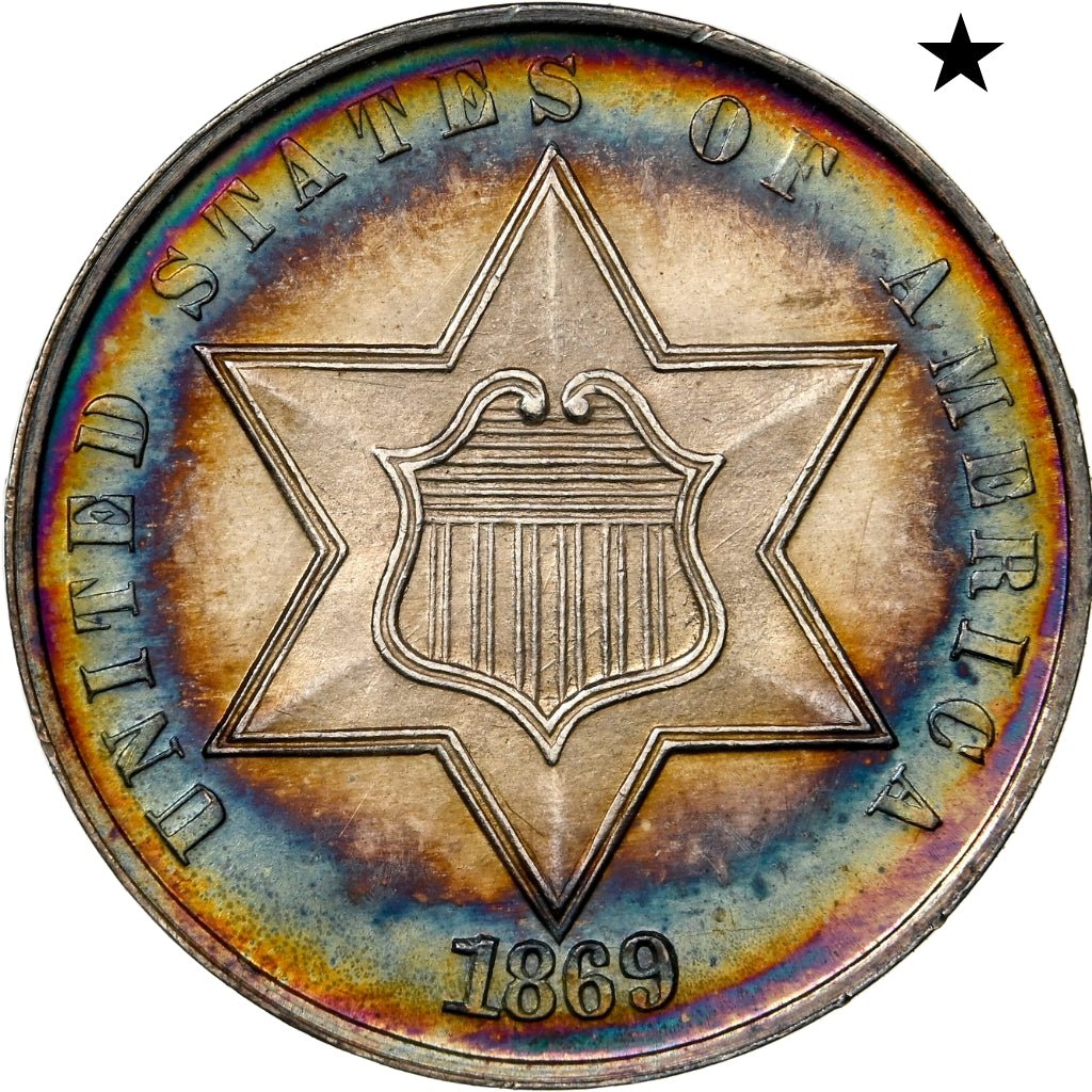 1869/'8' 3CS MS67* NGC STAR - Paradime Coins | PCGS NGC CACG CAC Rare US Numismatic Coins For Sale