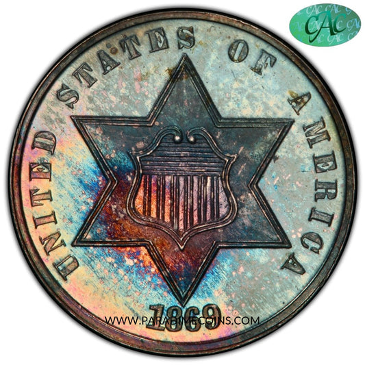 1869/'8' 3CS PR67 PCGS CAC - Paradime Coins | PCGS NGC CACG CAC Rare US Numismatic Coins For Sale