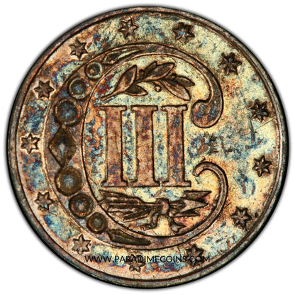 1869/'8' 3CS AU58 PCGS CAC - Paradime Coins | PCGS NGC CACG CAC Rare US Numismatic Coins For Sale