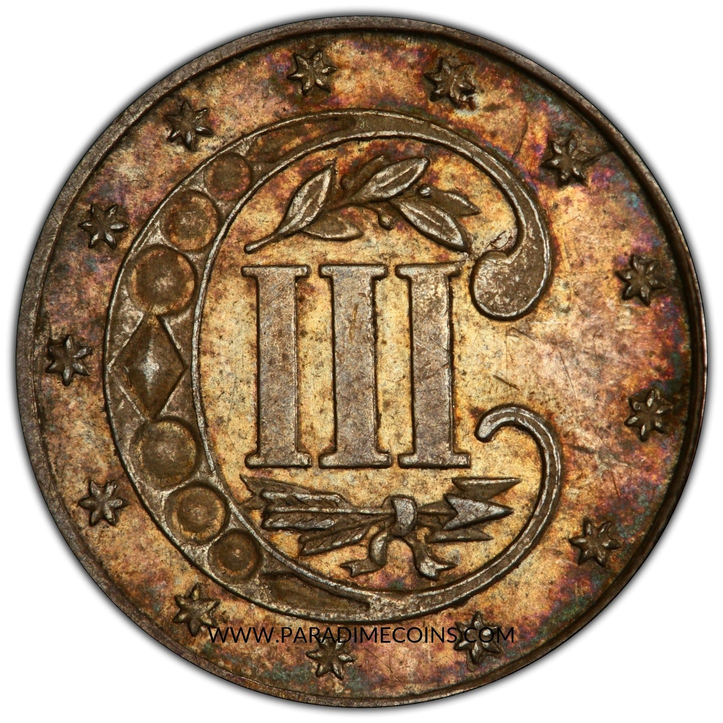 1869/'8' 3CS MS63 PCGS CAC - Paradime Coins | PCGS NGC CACG CAC Rare US Numismatic Coins For Sale