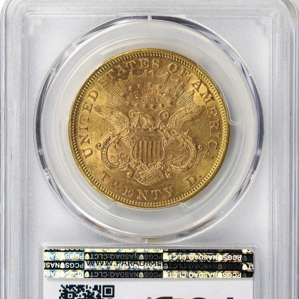 1870 $20 AU55 PCGS - Paradime Coins | PCGS NGC CACG CAC Rare US Numismatic Coins For Sale