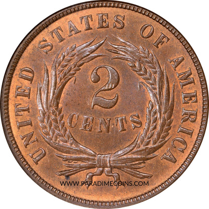 1870 2C MS66BN NGC - Paradime Coins | PCGS NGC CACG CAC Rare US Numismatic Coins For Sale