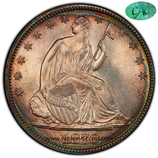1870 50C MS65+ PCGS CAC - Paradime Coins | PCGS NGC CACG CAC Rare US Numismatic Coins For Sale