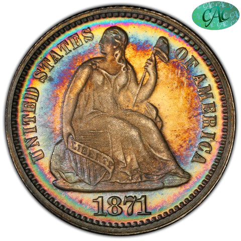 1871 H10C PR65 PCGS CAC - Paradime Coins | PCGS NGC CACG CAC Rare US Numismatic Coins For Sale