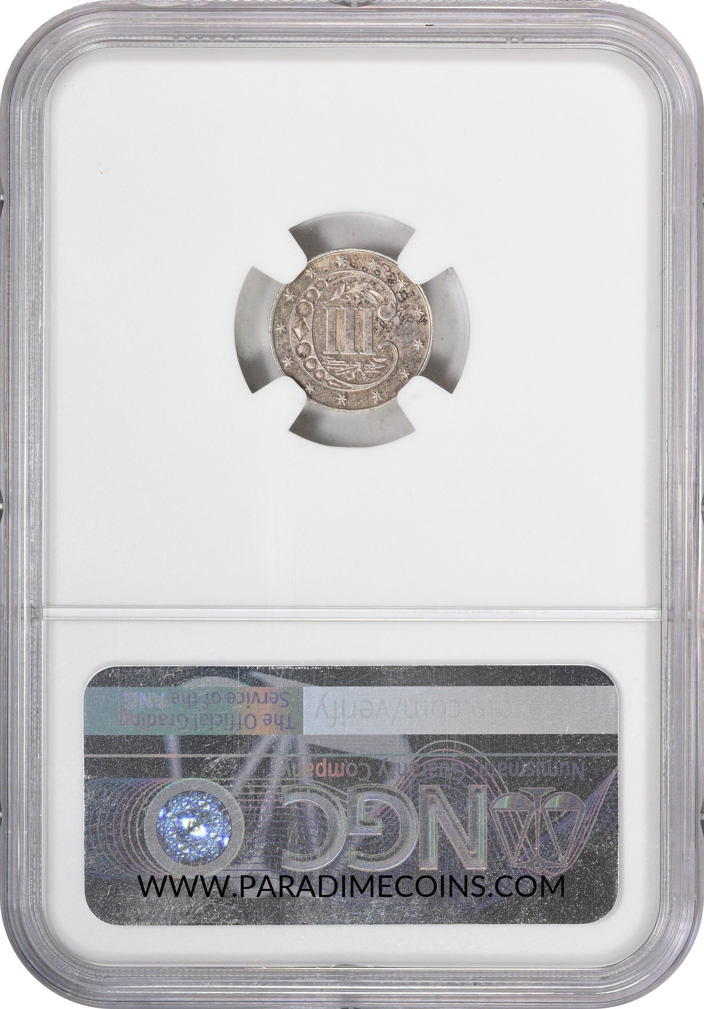 1872 3CS PR60 NGC - Paradime Coins | PCGS NGC CACG CAC Rare US Numismatic Coins For Sale