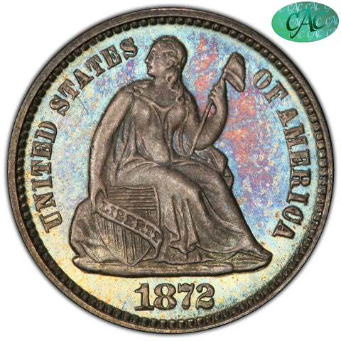 1872 H10C PR66 PCGS CAC - Paradime Coins US Coins For Sale