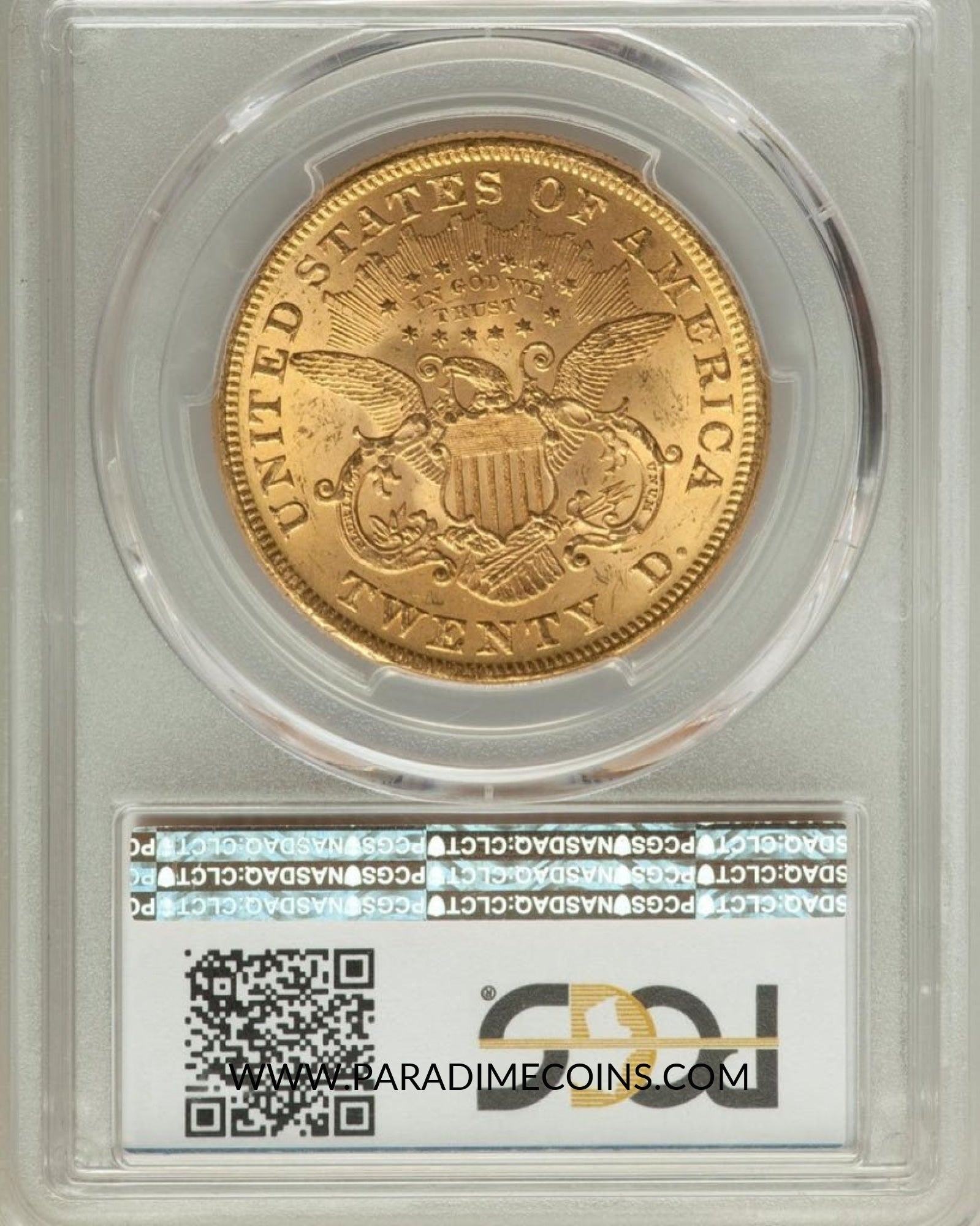 1873 $20 MS63+ PCGS CAC - Paradime Coins | PCGS NGC CACG CAC Rare US Numismatic Coins For Sale