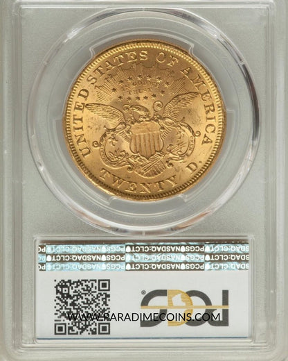 1873 $20 MS63+ PCGS CAC - Paradime Coins | PCGS NGC CACG CAC Rare US Numismatic Coins For Sale