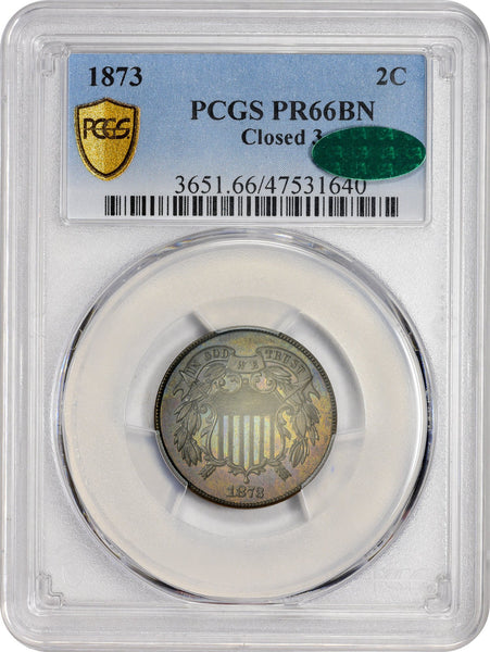 1873 2C CLOSED PR66 BN PCGS CAC - Paradime Coins | PCGS NGC CACG CAC Rare US Numismatic Coins For Sale
