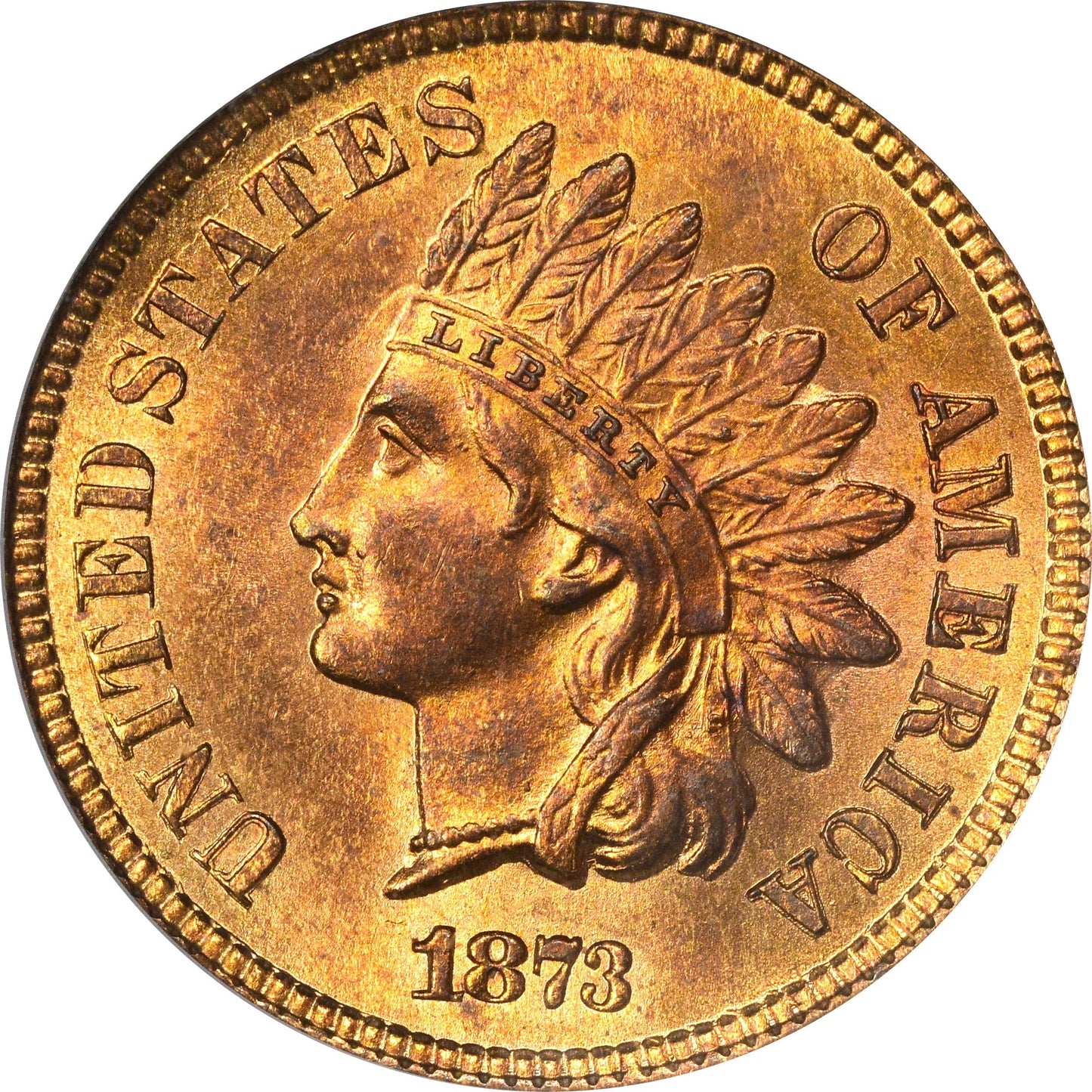 1873 1C OPEN 3 MS65 RD PCGS EEPS - Paradime Coins | PCGS NGC CACG CAC Rare US Numismatic Coins For Sale