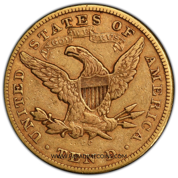 1875-CC $10 VF35 PCGS CAC - Paradime Coins | PCGS NGC CACG CAC Rare US Numismatic Coins For Sale