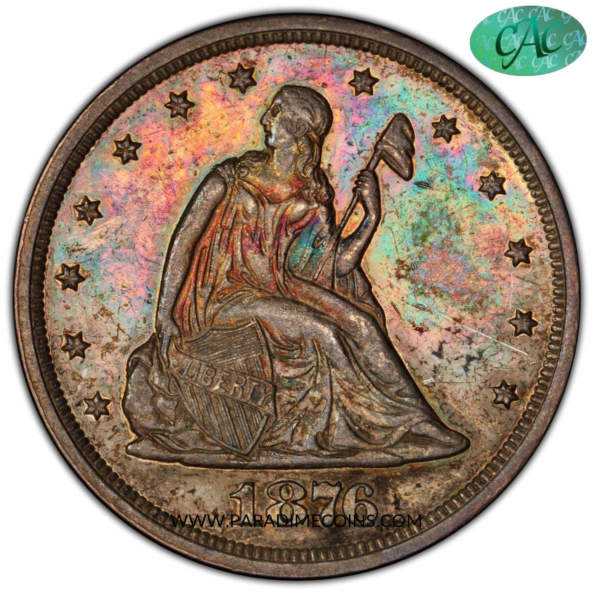 1876 20C PR61 PCGS CAC - Paradime Coins US Coins For Sale