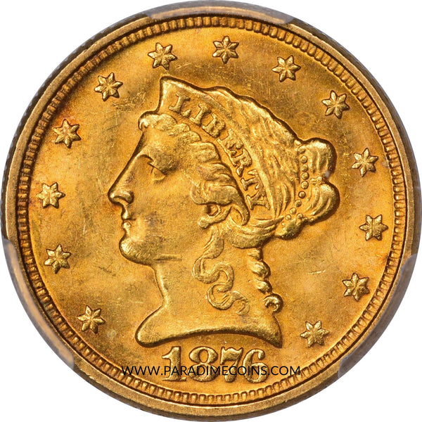 1876 $2.5 MS64 PCGS - Paradime Coins | PCGS NGC CACG CAC Rare US Numismatic Coins For Sale