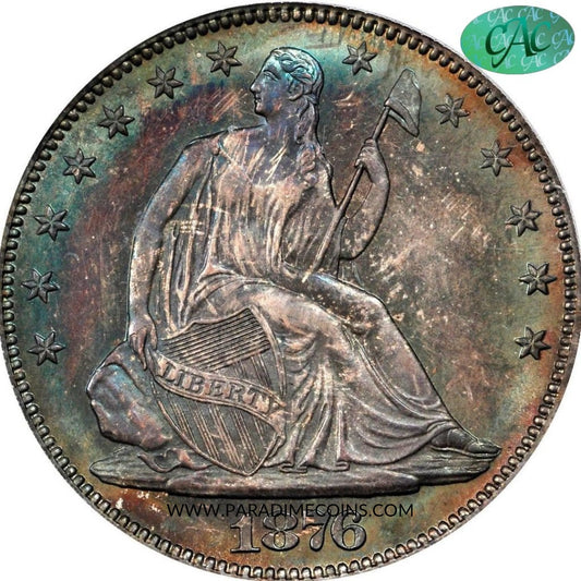 1876 50C PR66 PCGS CAC - Paradime Coins | PCGS NGC CACG CAC Rare US Numismatic Coins For Sale