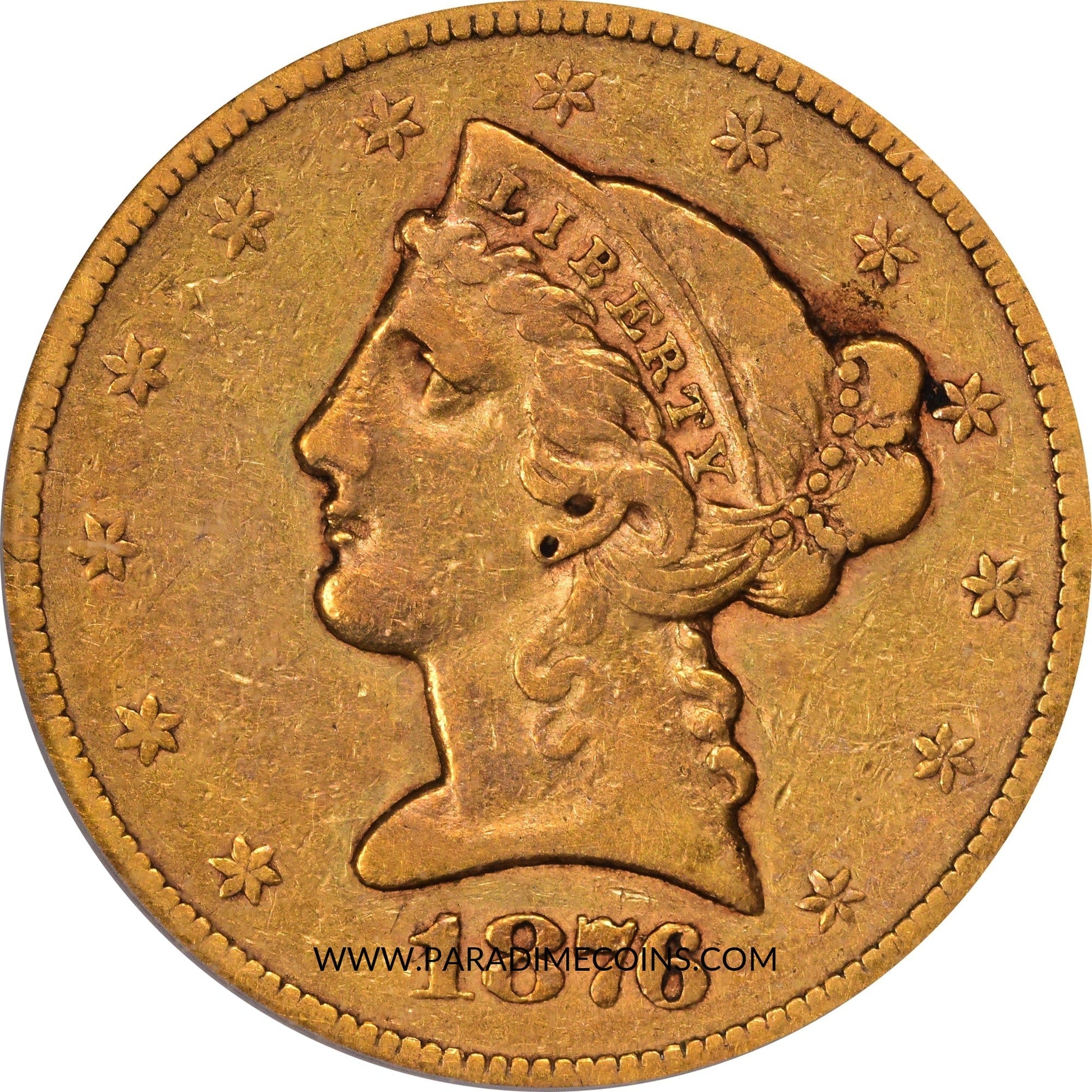 1876-S $5 VF30 PCGS CAC - Paradime Coins | PCGS NGC CACG CAC Rare US Numismatic Coins For Sale