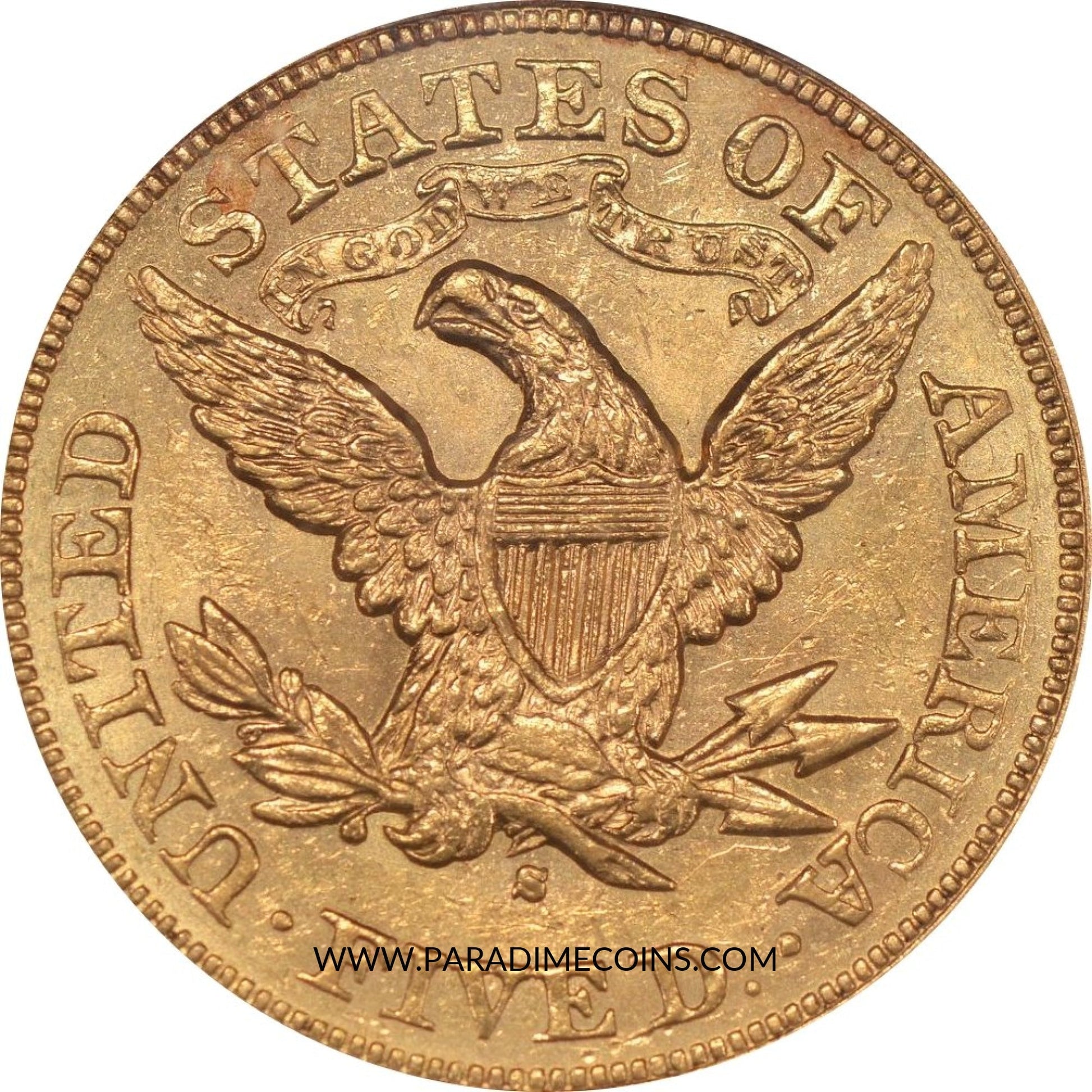 1877-S $5 MS61 NGC - Paradime Coins | PCGS NGC CACG CAC Rare US Numismatic Coins For Sale